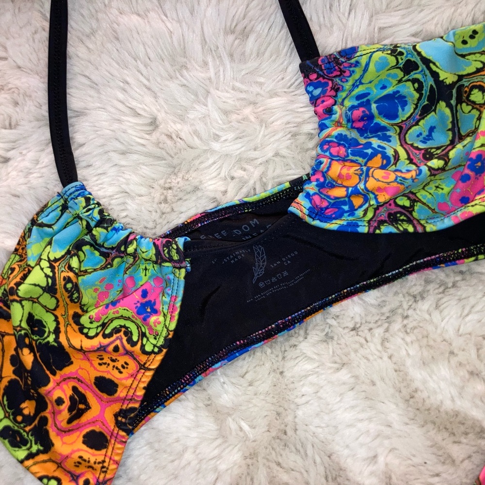SOLD on Depop - Freedom Ravewear Lucidity Twist Tie Bandeau Top